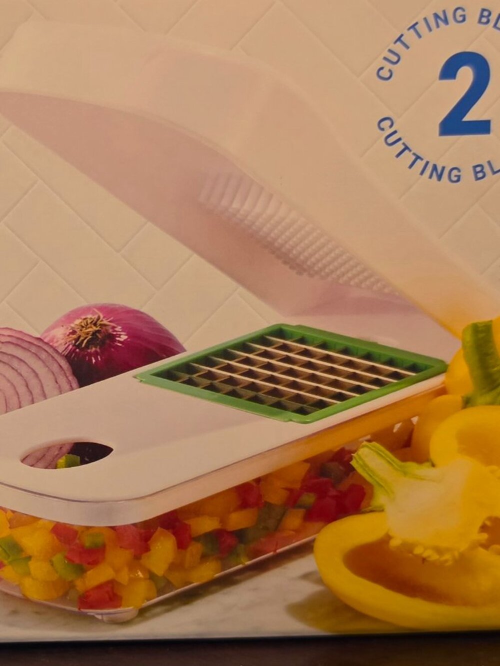 Farberware Professional Vegetable Chopper with Stainless Steel Blades BPA free